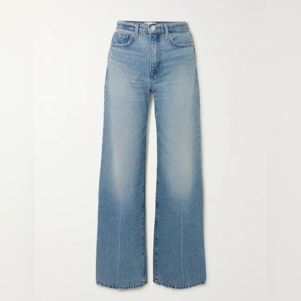 FRAME
+ NET SUSTAIN Le Jane high-rise wide-leg jeans